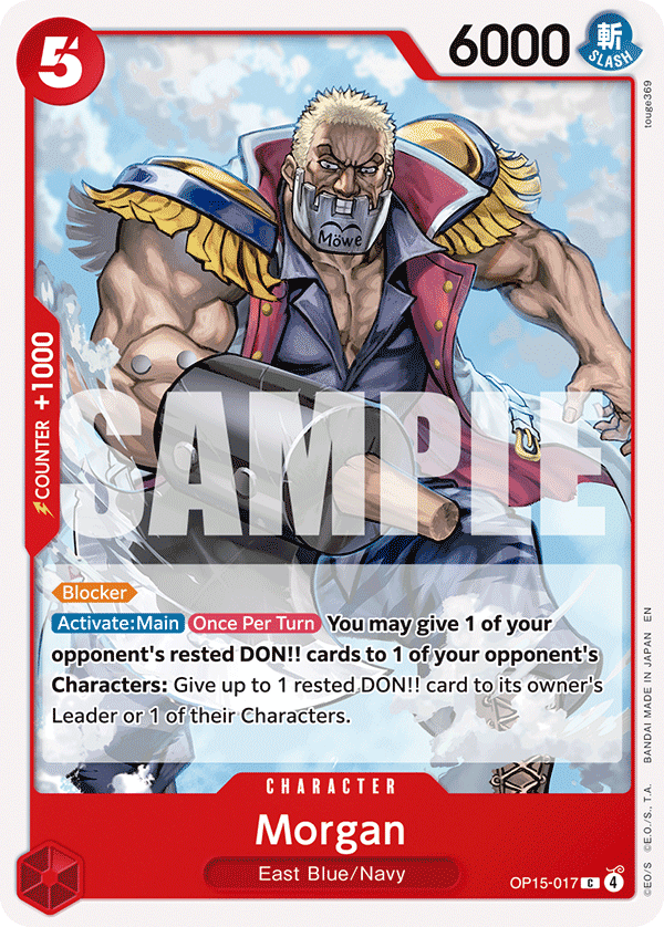 Morgan One Piece card