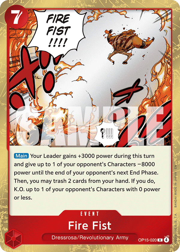 Fire Fist One Piece card