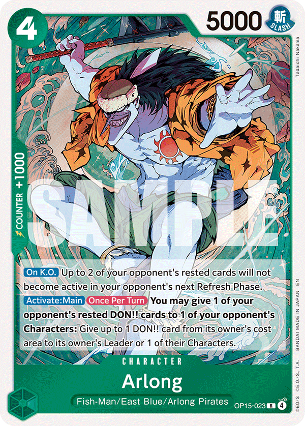Arlong One Piece card
