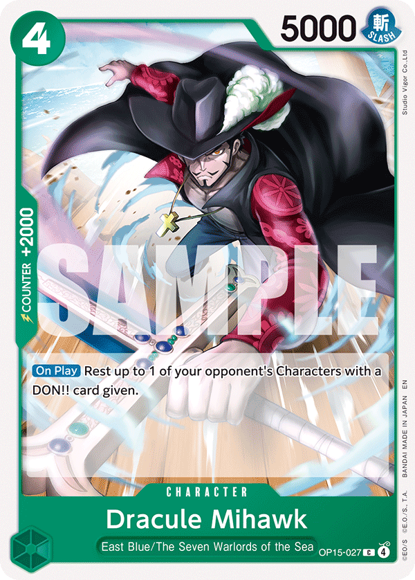 Dracule Mihawk One Piece card