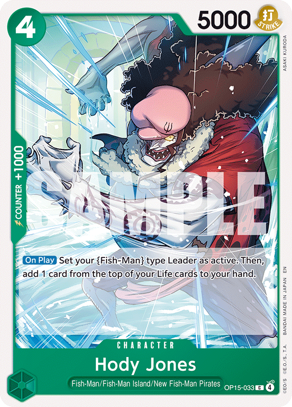 Hody Jones One Piece card
