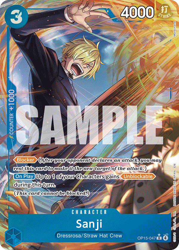 Sanji One Piece card