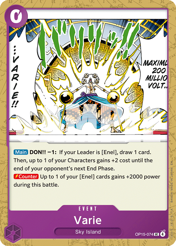 Varie One Piece card
