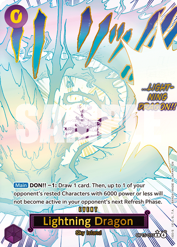 Lightning Dragon One Piece card