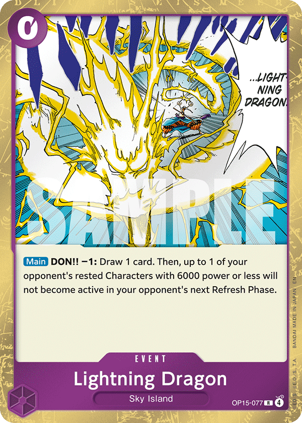 Lightning Dragon One Piece card