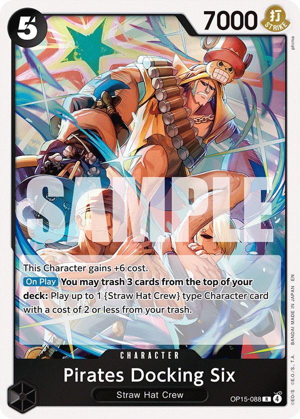 Pirates Docking Six One Piece card