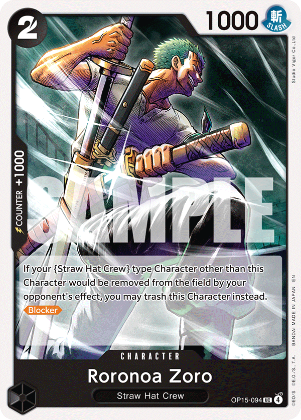 Roronoa Zoro One Piece card
