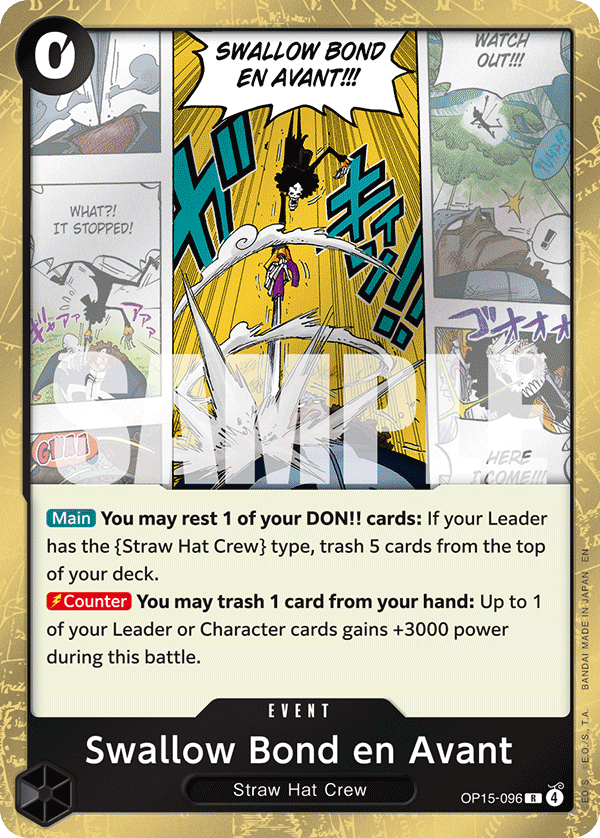 Swallow Bond en Avant One Piece card