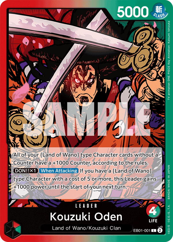 Kouzuki Oden One Piece card