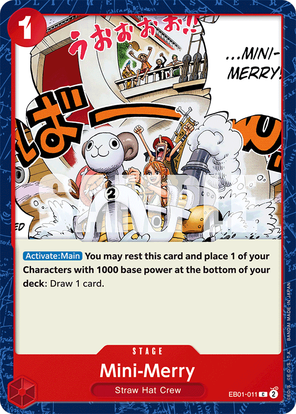 Mini-Merry One Piece card