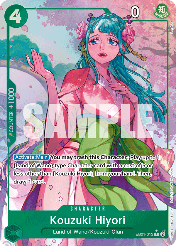 Kouzuki Hiyori One Piece card