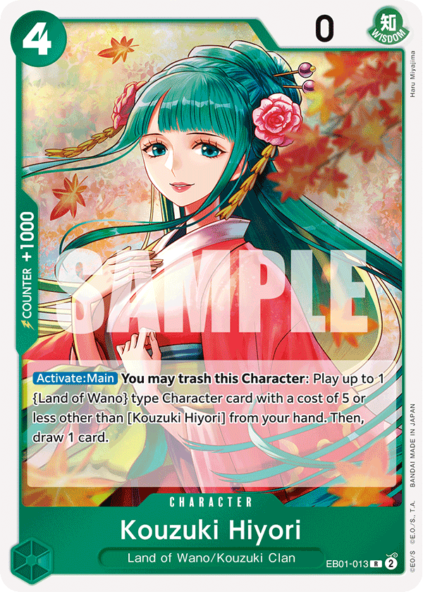 Kouzuki Hiyori One Piece card
