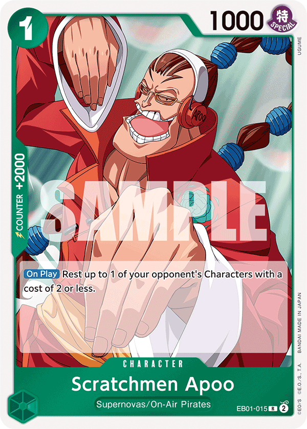 Scratchmen Apoo One Piece card