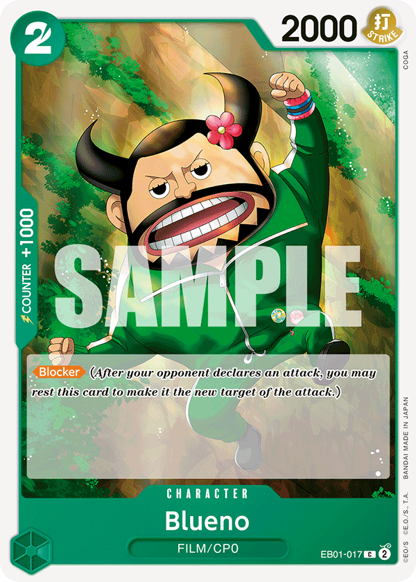 Blueno One Piece card