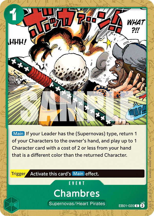 Chambres One Piece card