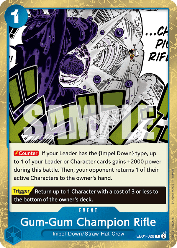 Gum-Gum Champion Rifle One Piece card