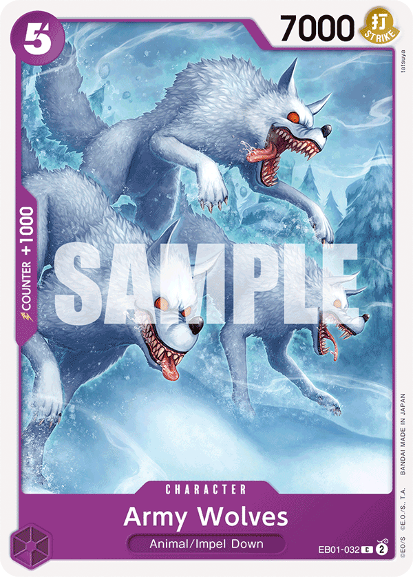 Army Wolves One Piece card