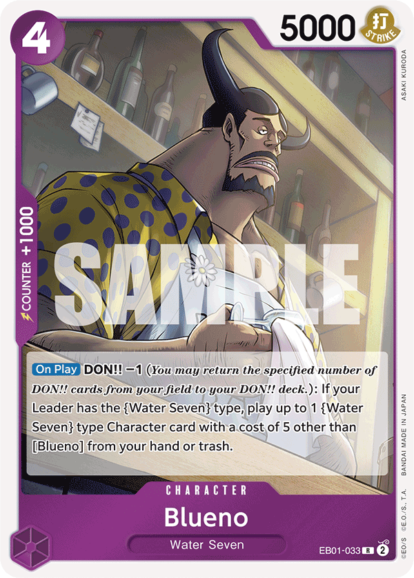 Blueno One Piece card