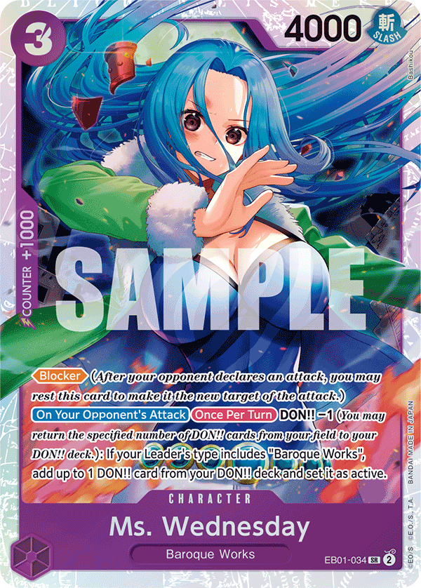 Ms. Wednesday One Piece card
