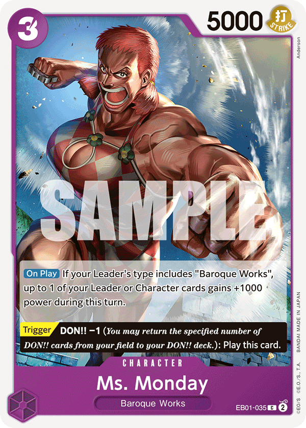 Ms. Monday One Piece card