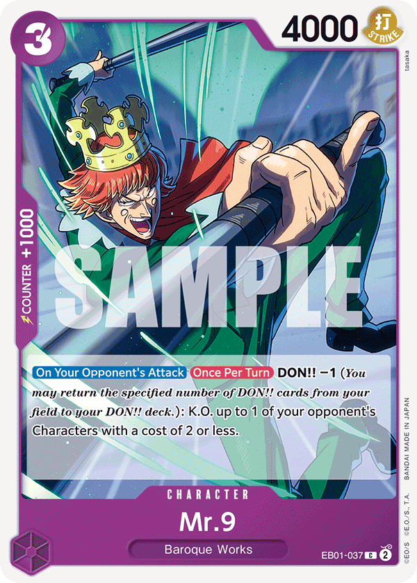 Mr. 9 One Piece card