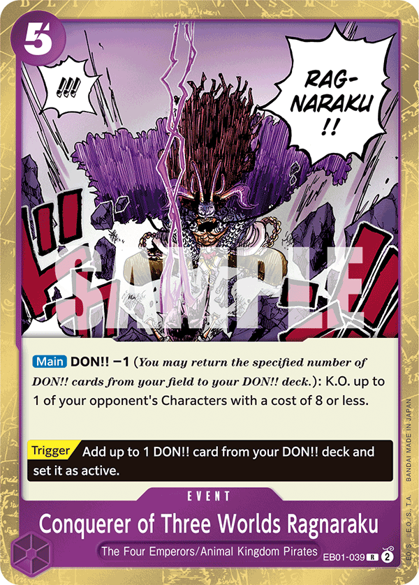 Conquerer of Three Worlds Ragnaraku One Piece card