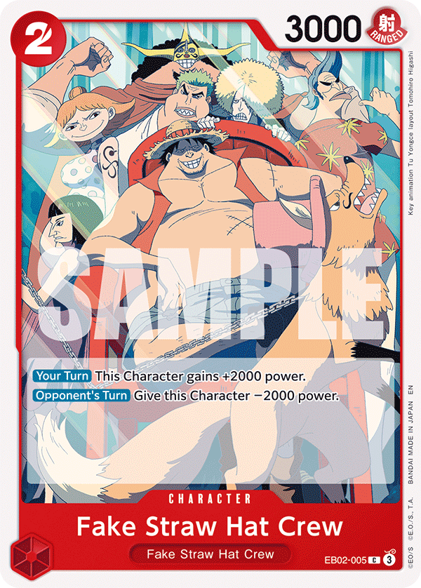 Fake Straw Hat Crew One Piece card