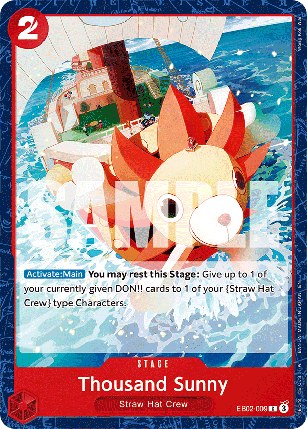 Thousand Sunny One Piece card