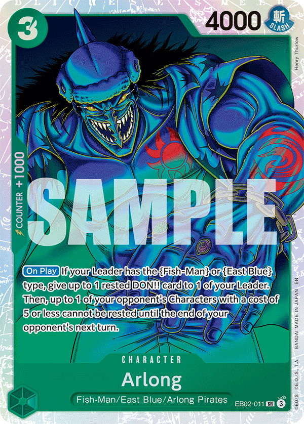 Arlong One Piece card