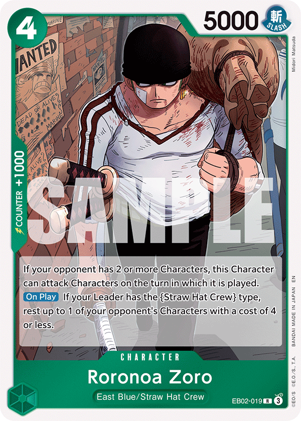 Roronoa Zoro One Piece card