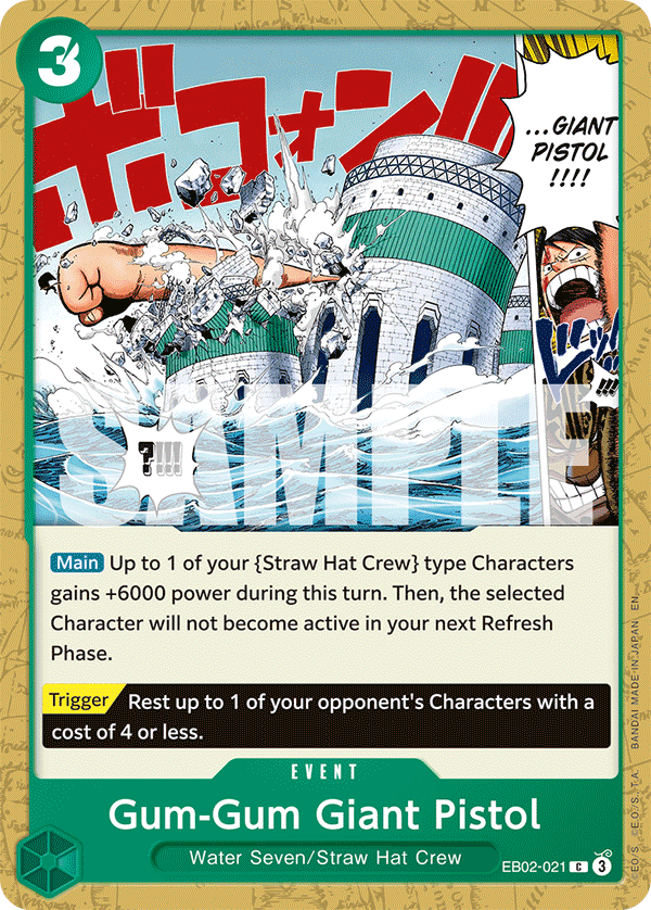 Gum-Gum Giant Pistol One Piece card