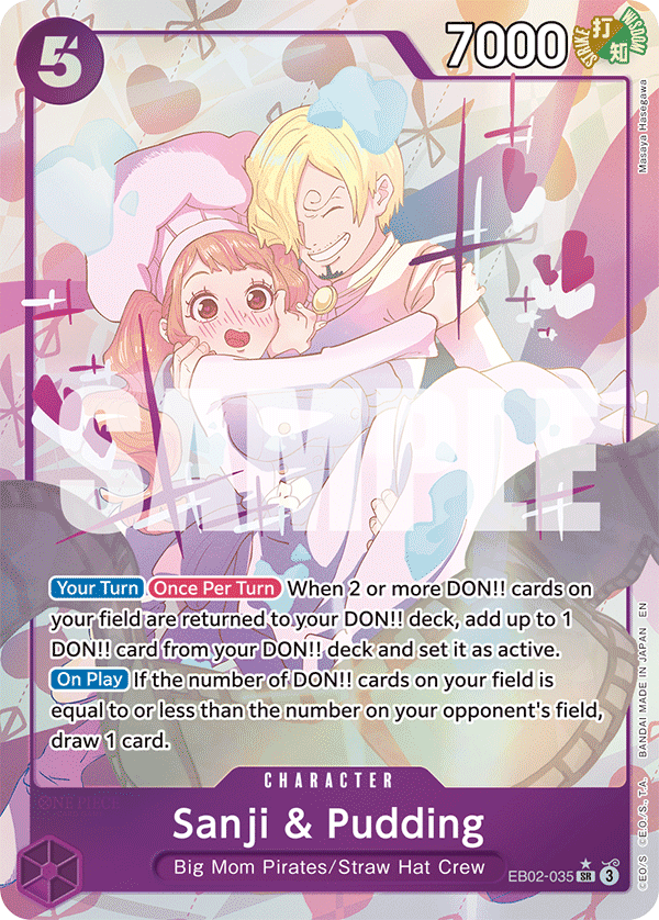 Sanji & Pudding One Piece card