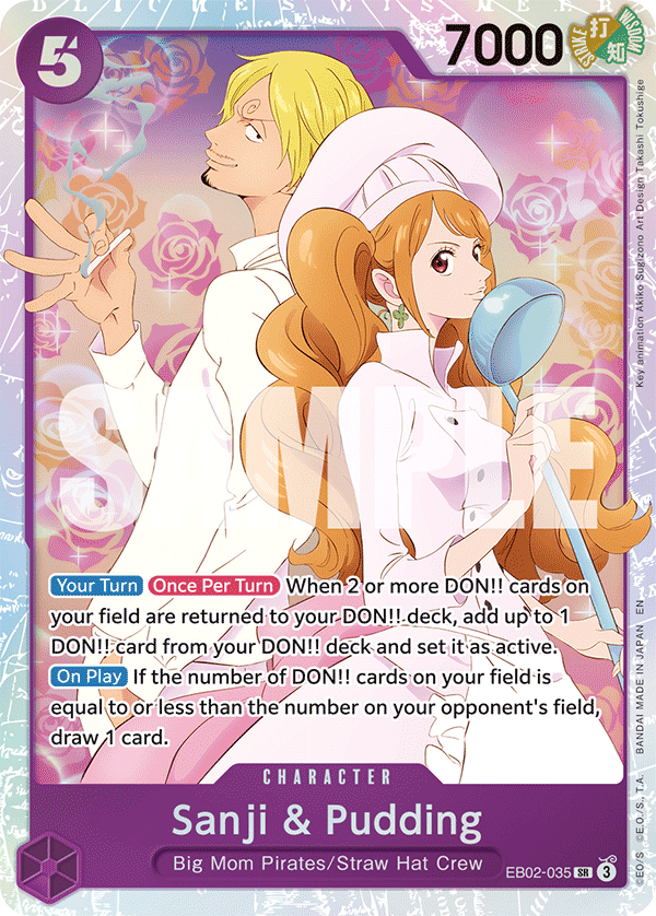 Sanji & Pudding One Piece card