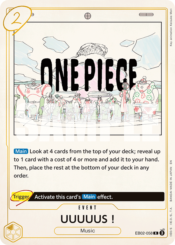 UUUUUS! One Piece card