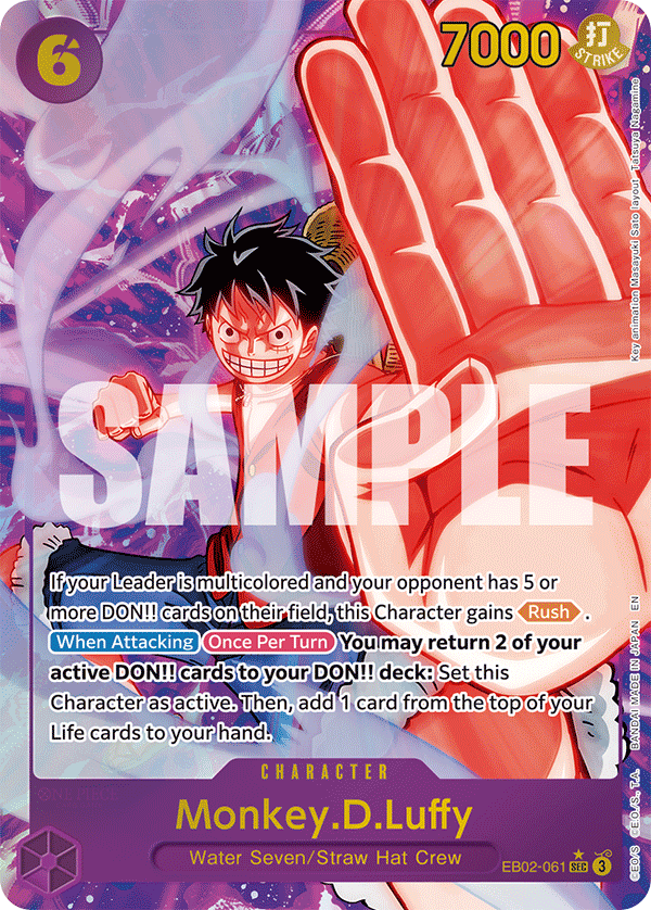 Monkey.D.Luffy One Piece card