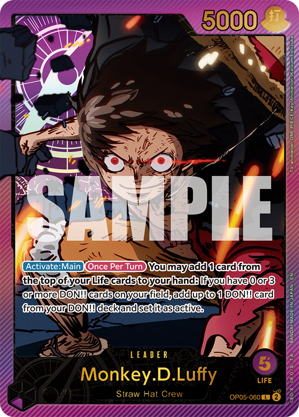 Monkey.D.Luffy One Piece card