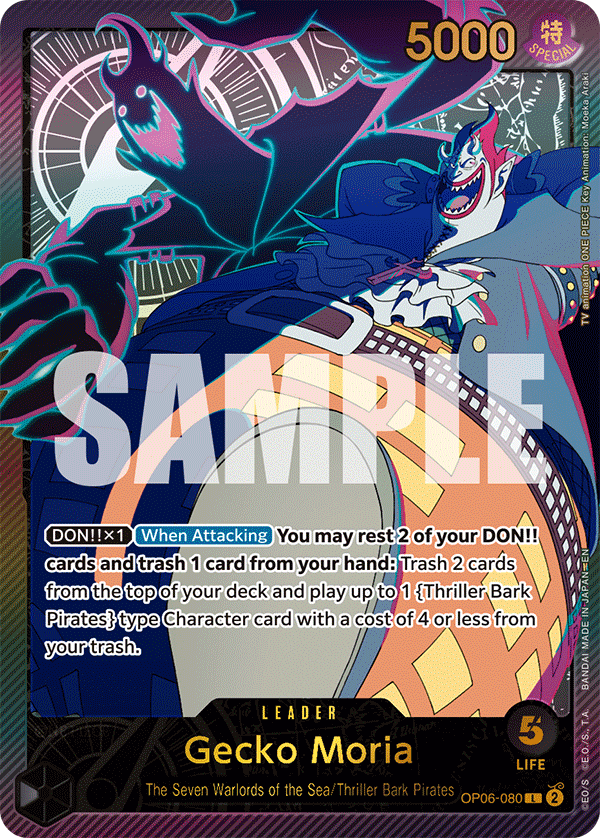 Gecko Moria One Piece card