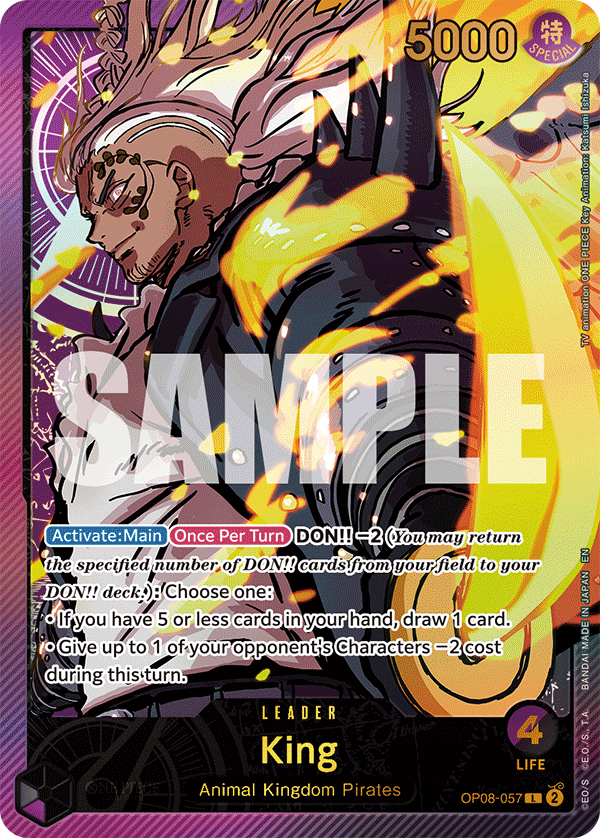 King One Piece card