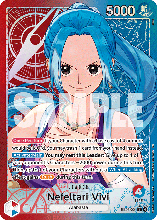 Nefeltari Vivi One Piece card