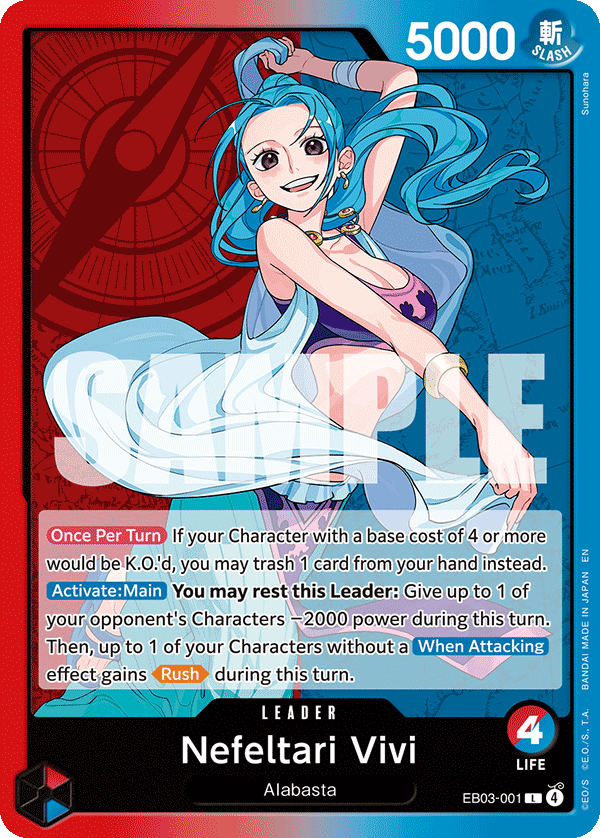 Nefeltari Vivi One Piece card