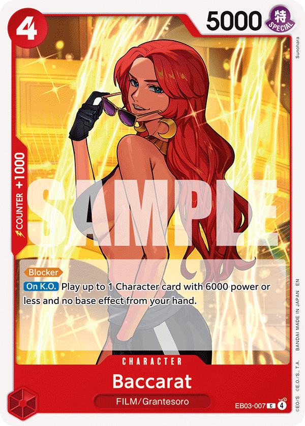 Baccarat One Piece card
