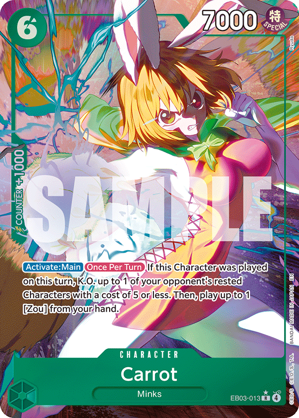 Carrot One Piece card