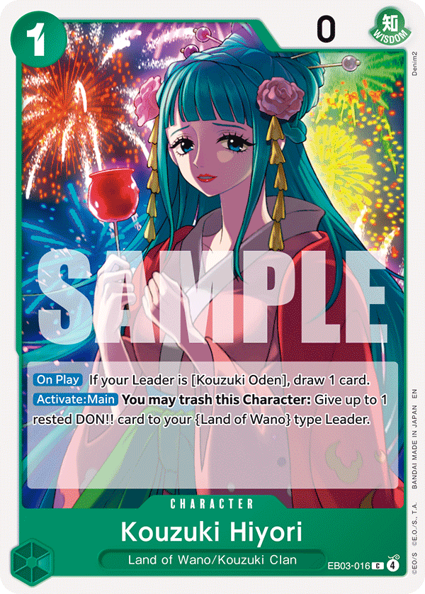 Kouzuki Hiyori One Piece card