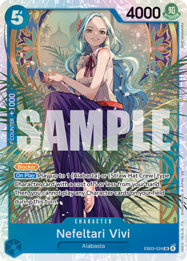 Nefeltari Vivi One Piece card