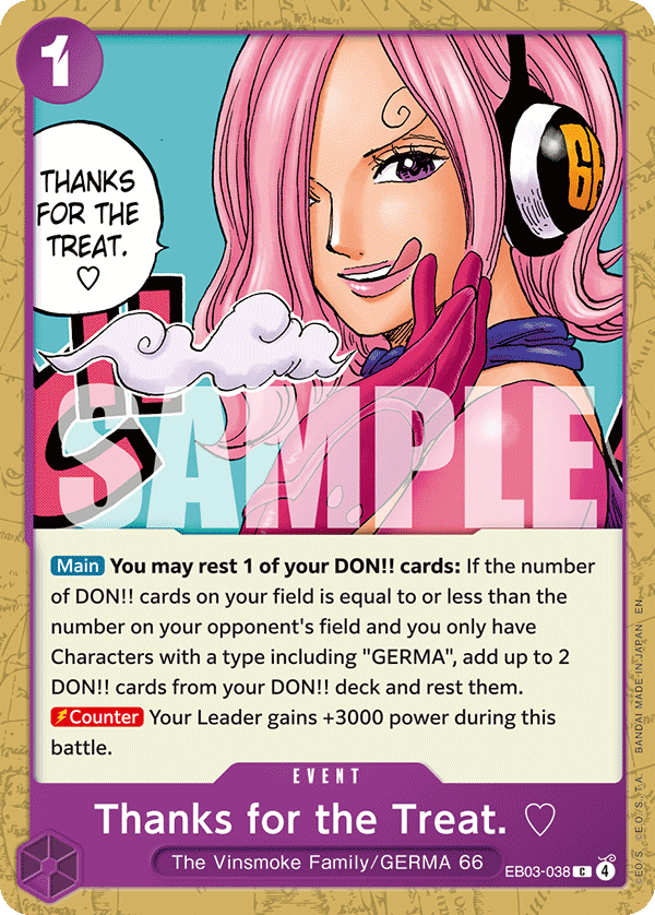 Thanks for the Treat. ♡ One Piece card