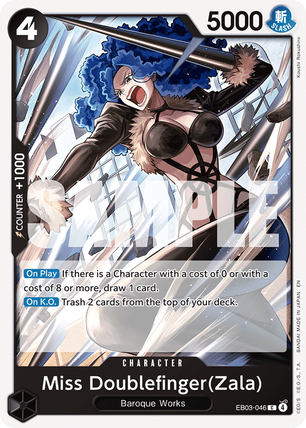 Miss Doublefinger(Zala) One Piece card