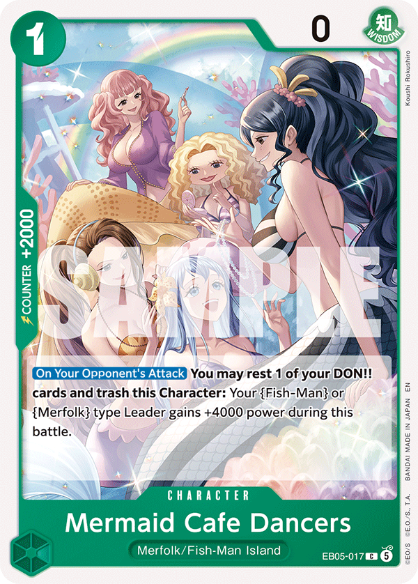 Mermaid Cafe Dancers One Piece card
