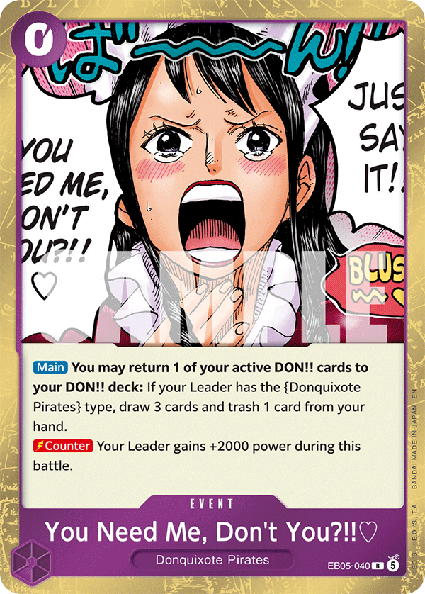 You Need Me, Don't You?!!♡ One Piece card