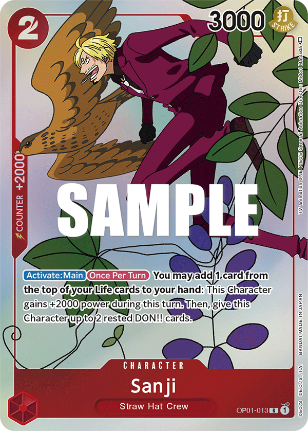 Sanji One Piece card