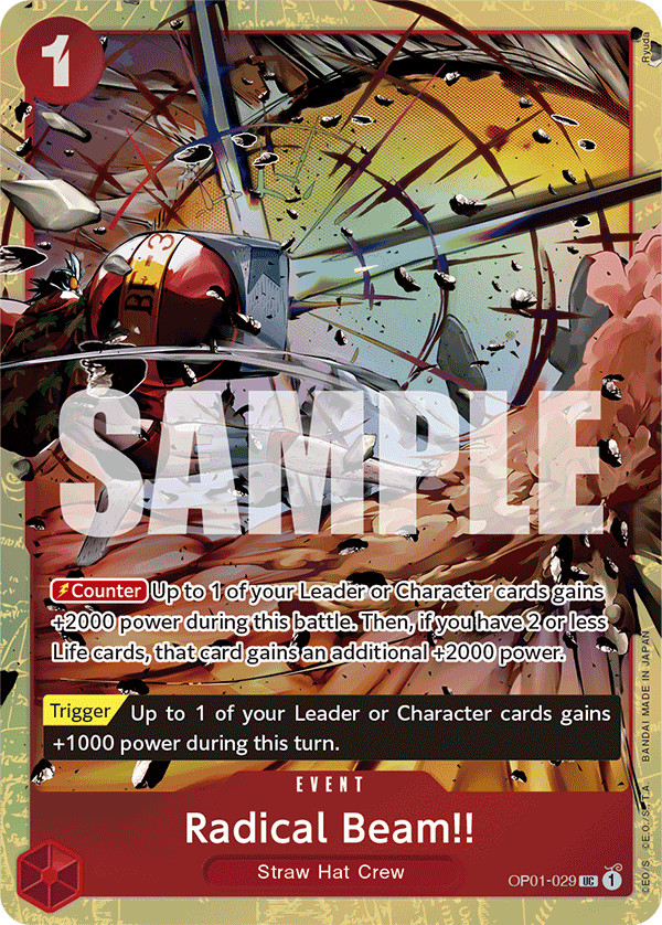 Radical Beam!! One Piece card